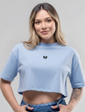 Polera Crop Top - Celeste