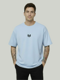 Polera Oversize - Celeste