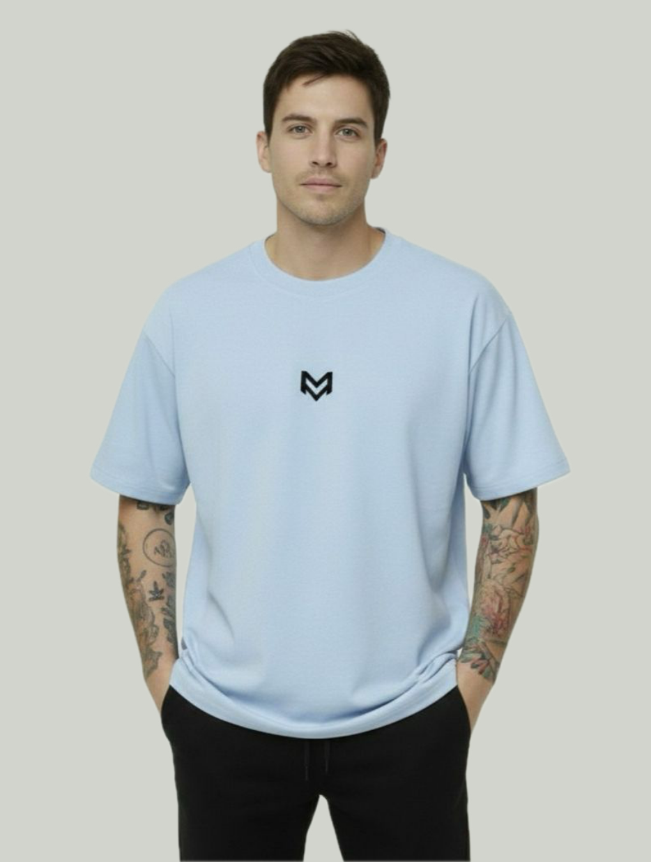 Polera Oversize - Celeste