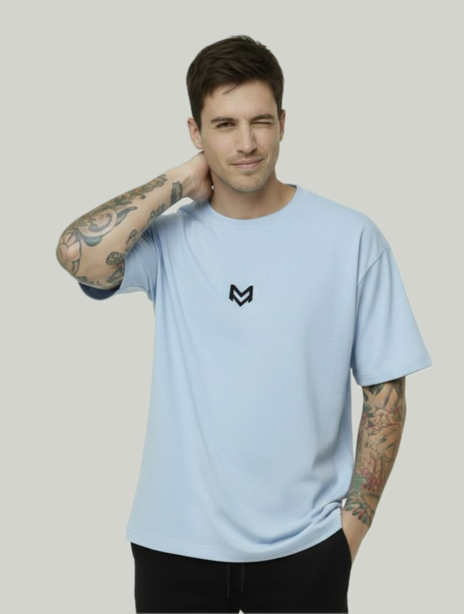 Polera Oversize - Celeste