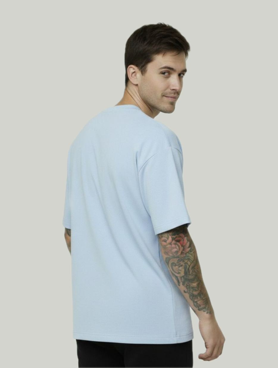 Polera Oversize - Celeste