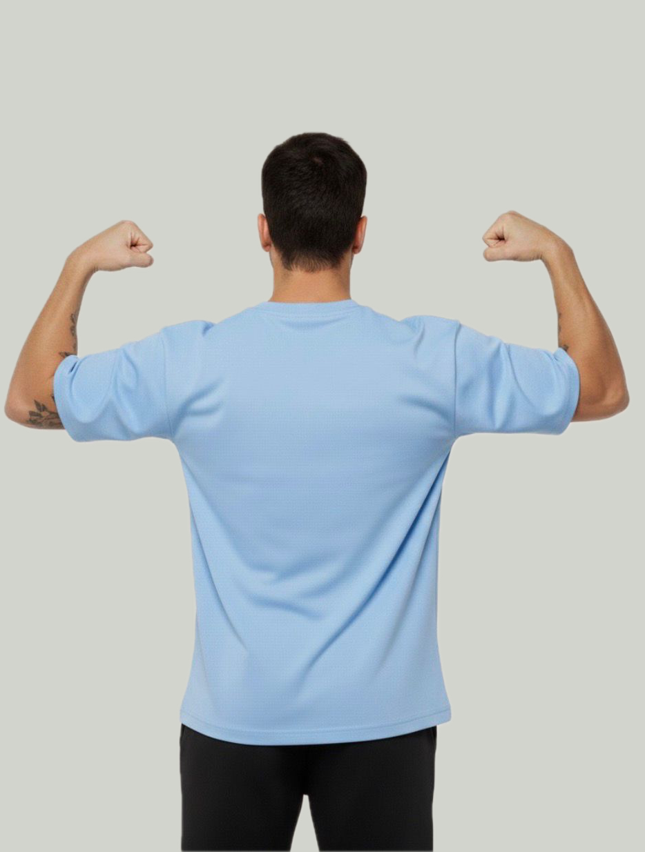 Polera Oversize - Celeste