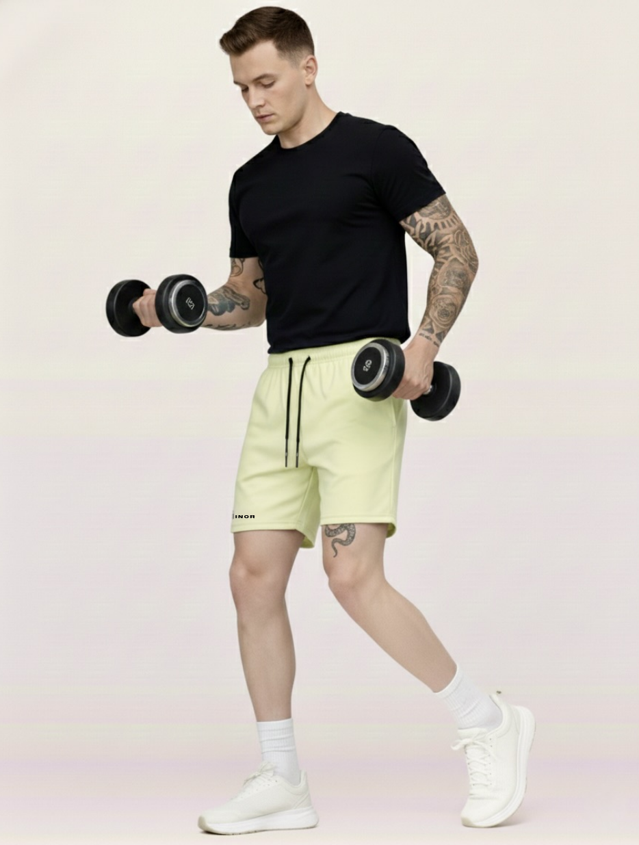 Shorts Deportivos - Amarillo