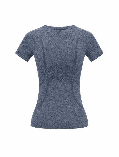Camiseta Deportiva Mujer — Azul Cáñamo — producto/02-espalda.png