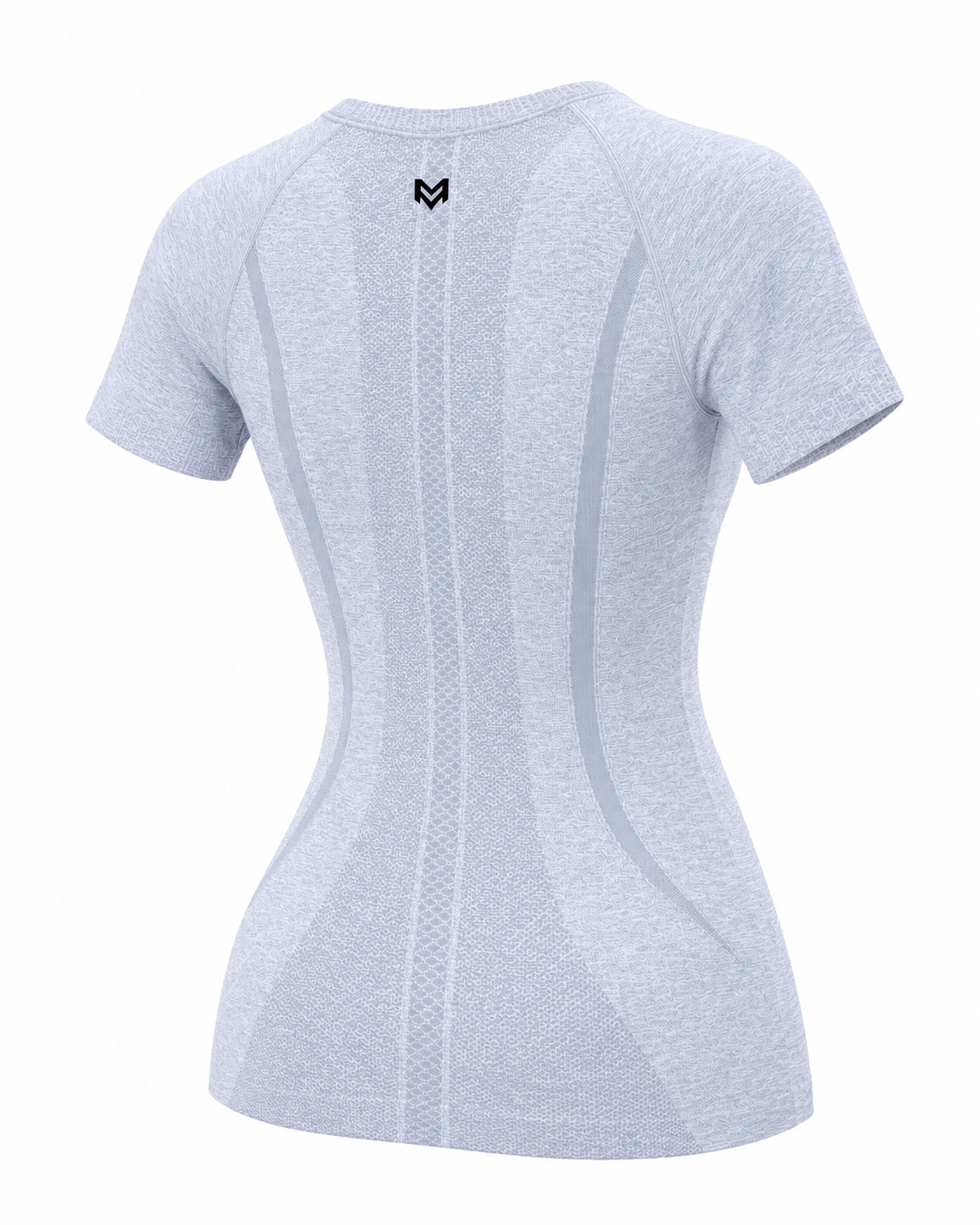 Camiseta Deportiva Mujer — Gris Cáñamo — producto/03-tres-cuartos.png