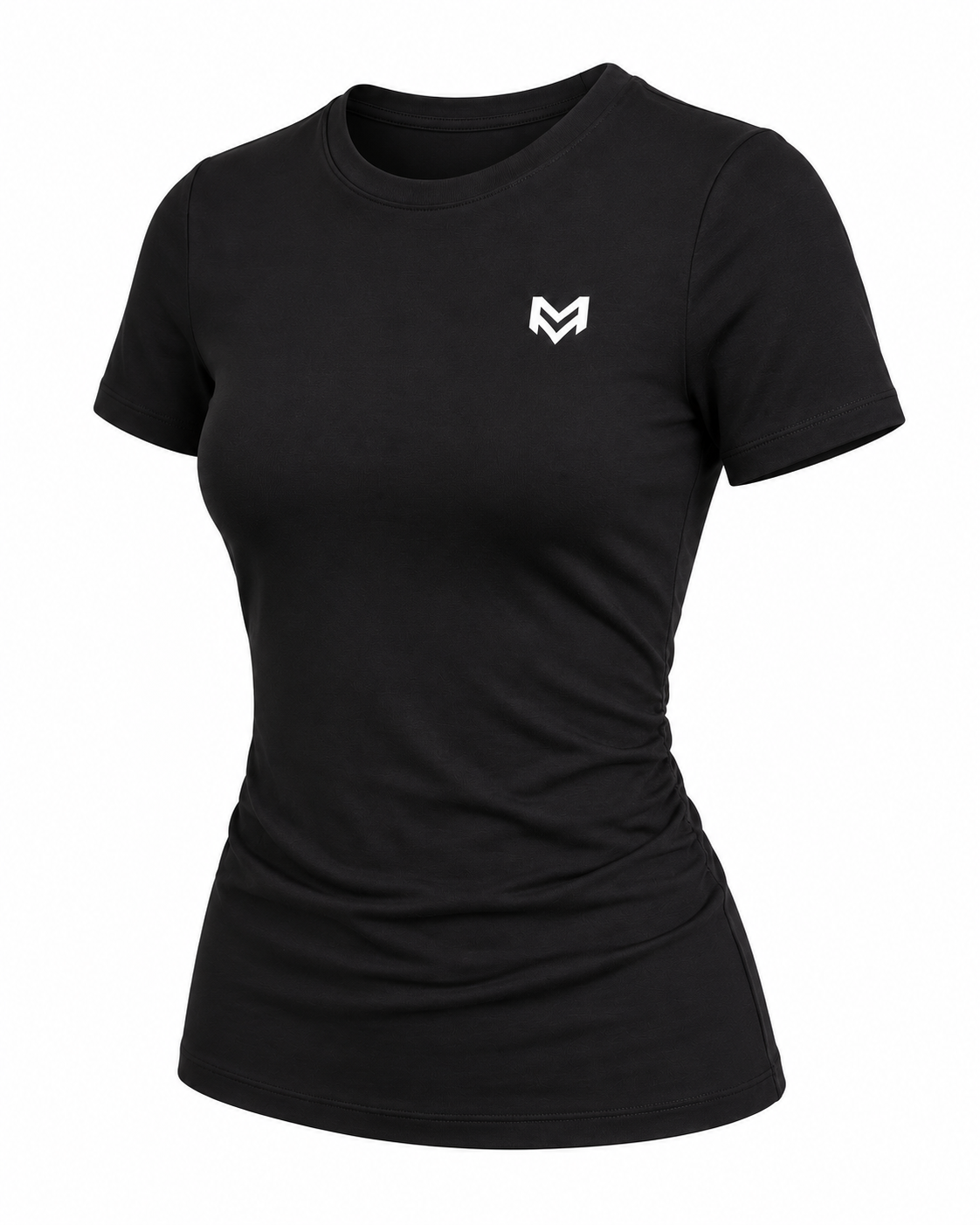 Camiseta Deportiva Mujer — Negra — producto/03-tres-cuartos.png