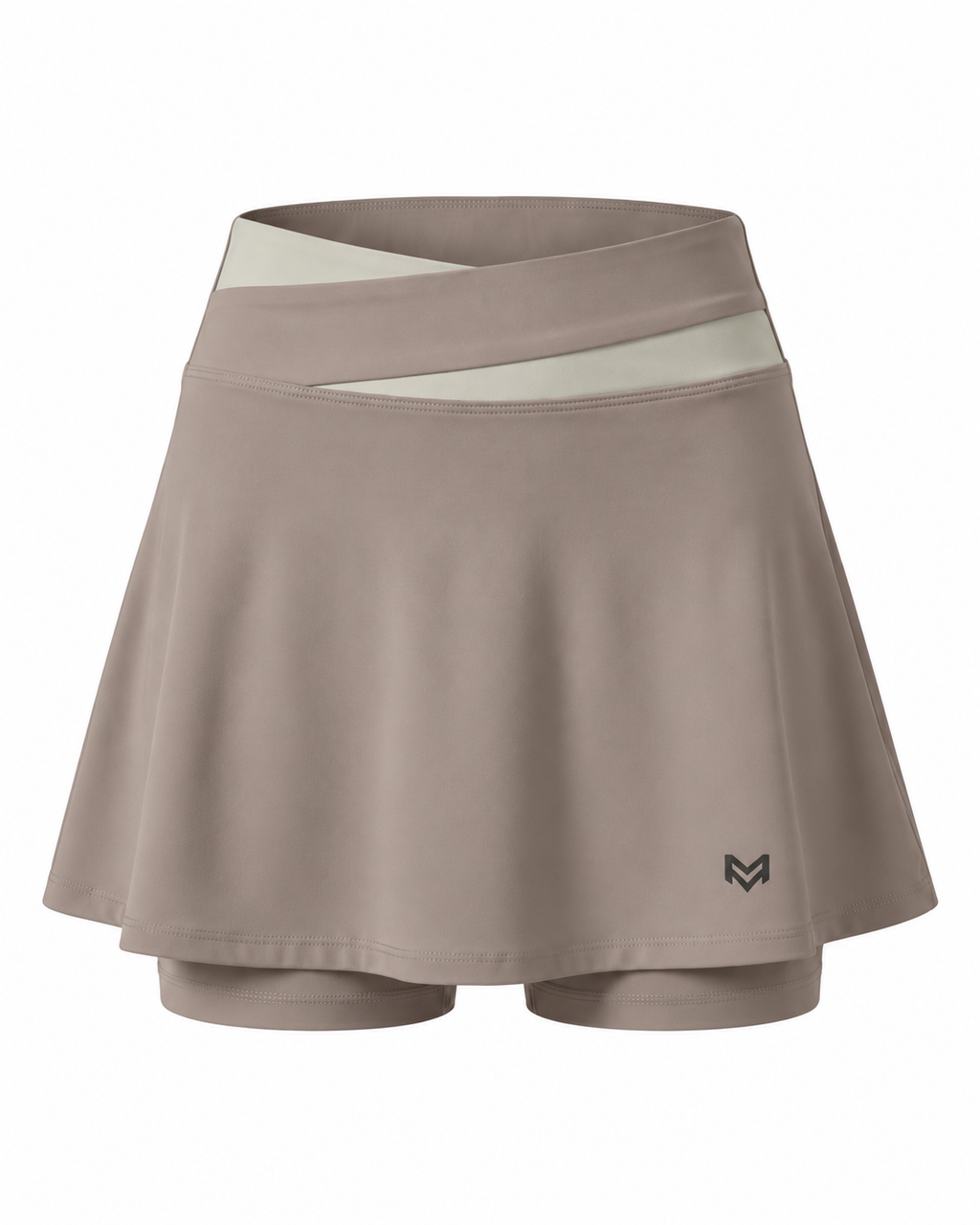 Falda de yoga caqui — frente