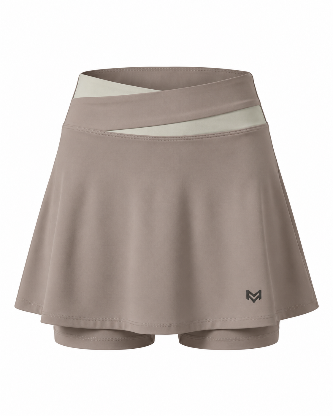Falda de yoga caqui — frente