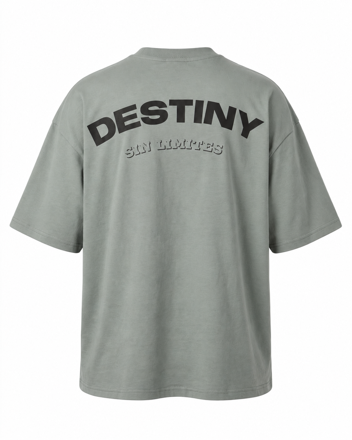 Camiseta Oversize Boxyfit DESTINY — Estampado Negro — producto/02-espalda.png