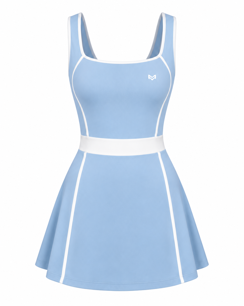 Vestido Pádel — Celeste — frente