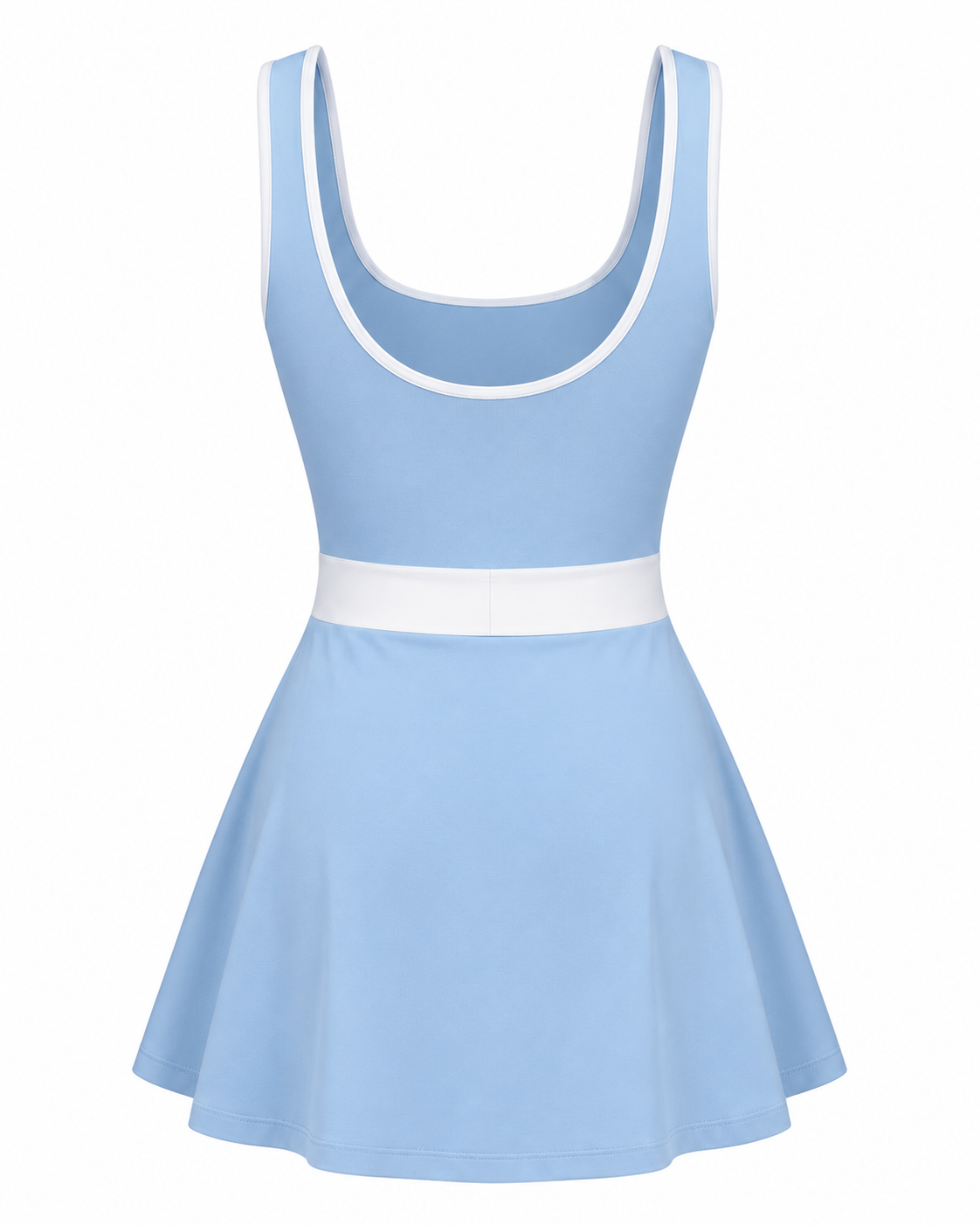 Vestido Pádel — Celeste — espalda