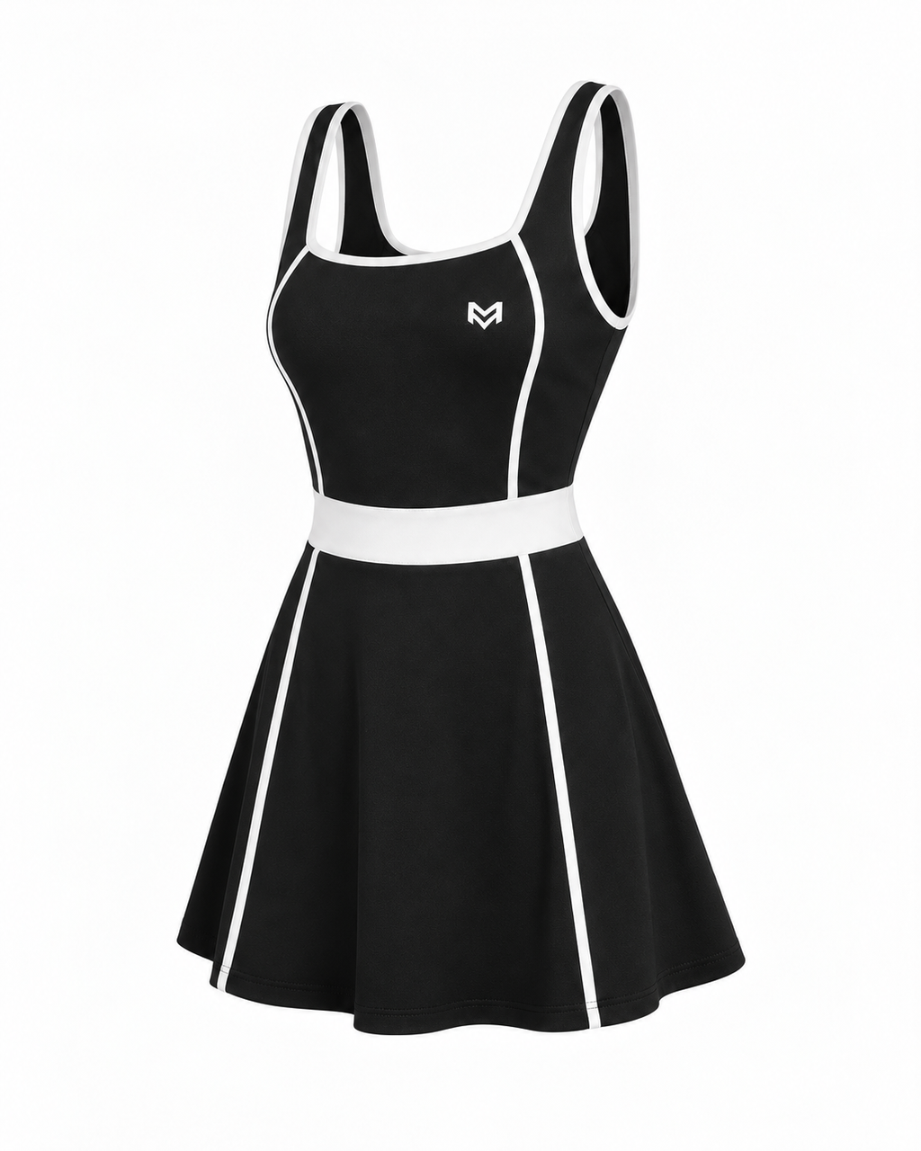 Vestido Pádel — Negro — tres cuartos